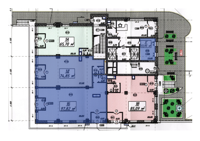 Помещение свободного назначения 74.85 м² в ЖК на ул. Гарматная, 39Г от 28 000 грн/м², Киев