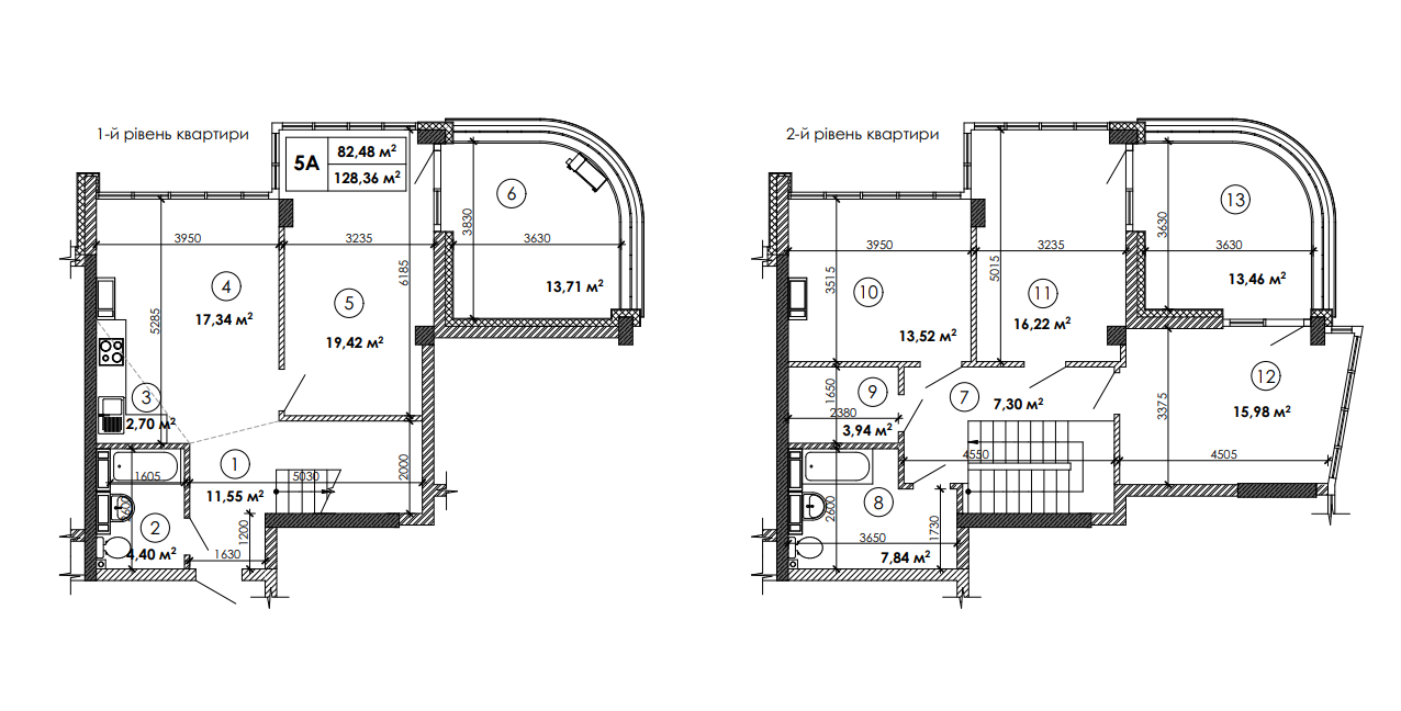 5+ кімнат 128.36 м² в ЖК Каховська від 26 399 грн/м², Київ