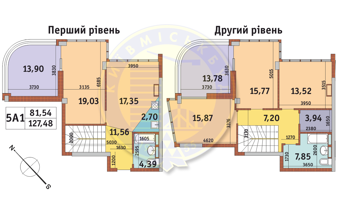 Двухуровневая 145.38 м² в ЖК Каховская от 26 611 грн/м², Киев