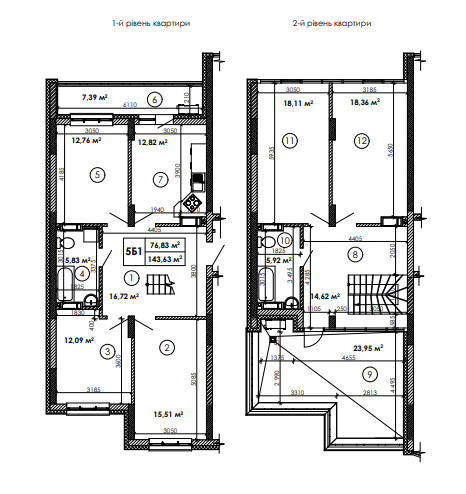 Двухуровневая 143.63 м² в ЖК Каховская от 22 100 грн/м², Киев