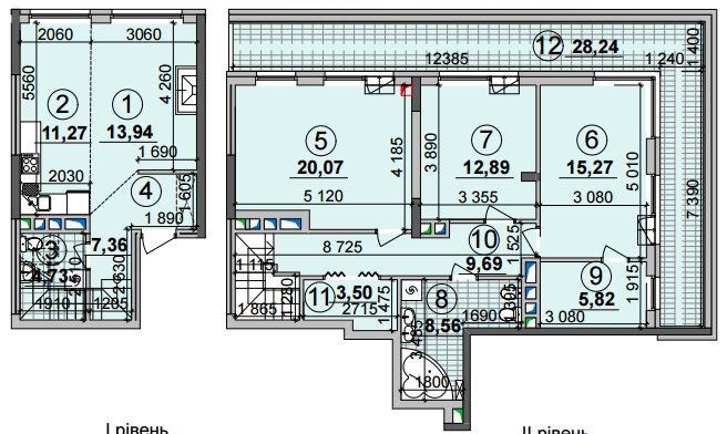 4-кімнатна 121.57 м² в ЖК Seven від 22 500 грн/м², Київ