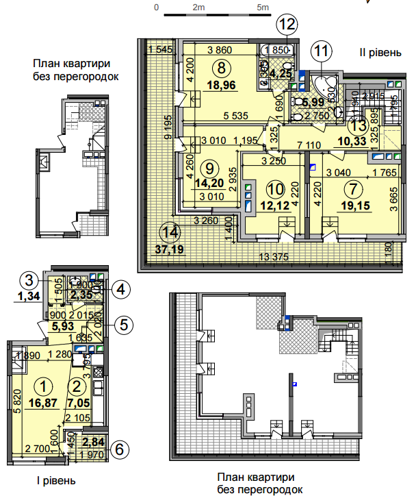 Дворівнева 131.12 м² в ЖК Seven від 28 500 грн/м², Київ