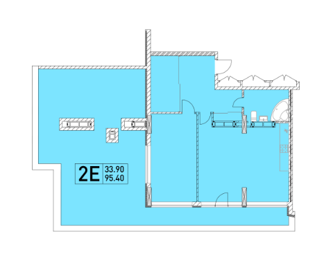 2-кімнатна 95.4 м² в ЖК Совські ставки від 18 000 грн/м², Київ