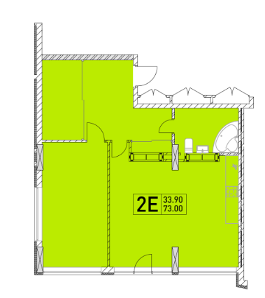 2-кімнатна 73.9 м² в ЖК Совські ставки від 18 000 грн/м², Київ