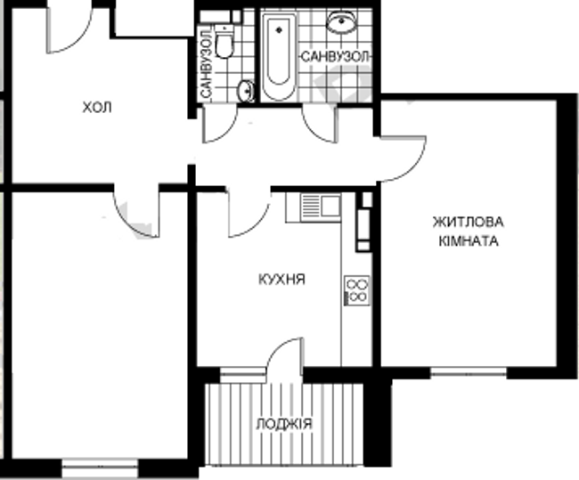 2-комнатная 71.95 м² в ЖК The Lakes от 23 000 грн/м², Киев