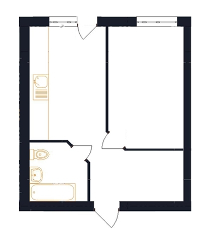 1-комнатная 41 м² в ЖК Family от 17 700 грн/м², с. Гатное