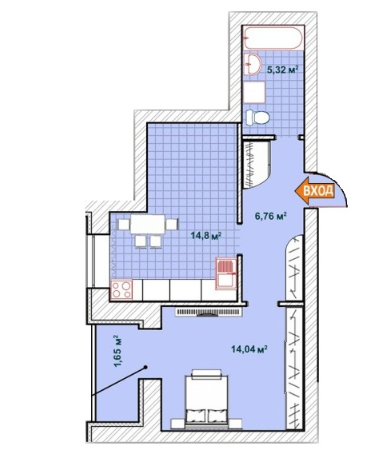 1-комнатная 42.57 м² в ЖК Синергия 2 от 16 000 грн/м², г. Ирпень