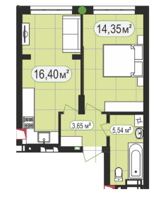 3-комнатная 93.22 м² в ЖК 7'я от 14 500 грн/м², с. Счастливое