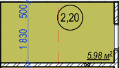 Комора 5.98 м² в ЖК 7'я від забудовника, с. Щасливе