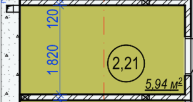 Кладовая 5.94 м² в ЖК 7'я от застройщика, с. Счастливое