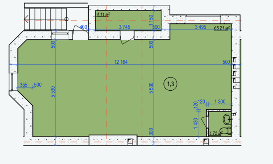 Помещение свободного назначения 72 м² в ЖК 7'я от застройщика, с. Счастливое