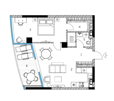 1-комнатная 62.45 м² в ЖК Taryan Towers от 55 100 грн/м², Киев