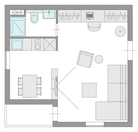 2-кімнатна 32.5 м² в ЖК Ясний від 10 800 грн/м², с. Ясногородка