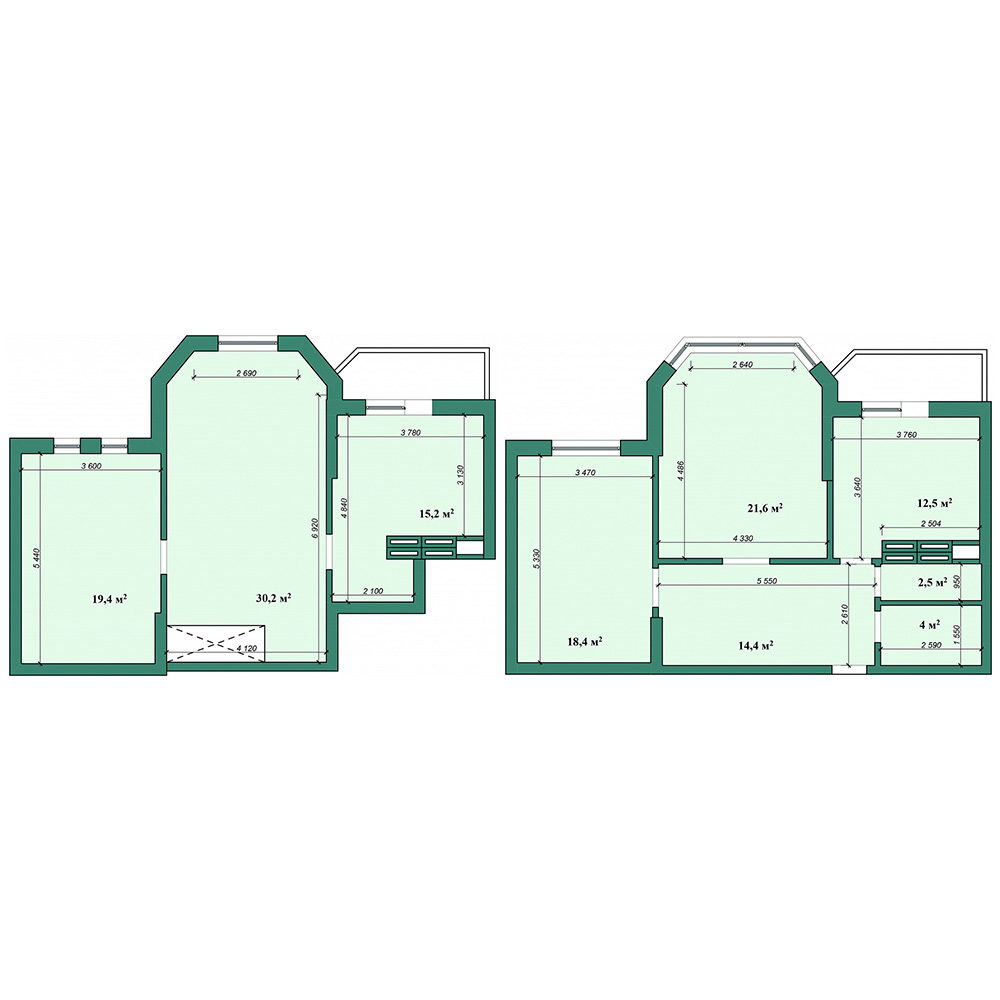 5+ комнат 146.2 м² в ЖК Коцюбинский от застройщика, пгт Коцюбинское