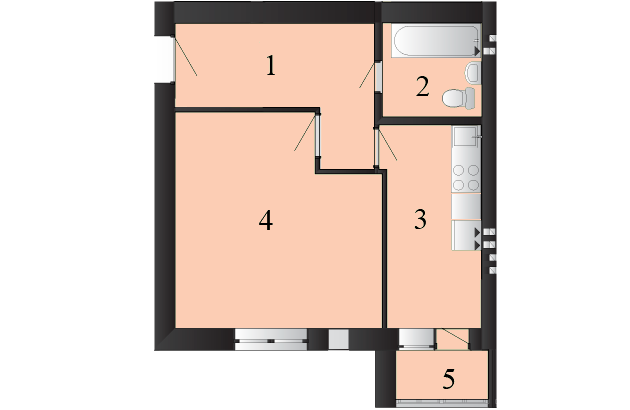 1-комнатная 37.44 м² в ЖК Пейзажные озера от 10 000 грн/м², пгт Макаров