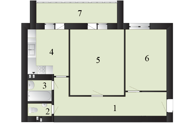 2-комнатная 61.86 м² в ЖК Пейзажные озера от 10 000 грн/м², пгт Макаров