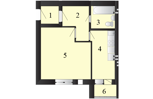 1-комнатная 36.22 м² в ЖК Пейзажные озера от 10 000 грн/м², пгт Макаров