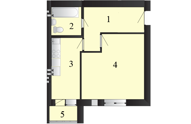 1-комнатная 37.44 м² в ЖК Пейзажные озера от 10 000 грн/м², пгт Макаров