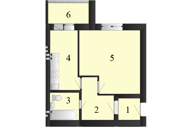 1-кімнатна 37.71 м² в ЖК Пейзажні озера від 10 000 грн/м², смт Макарів