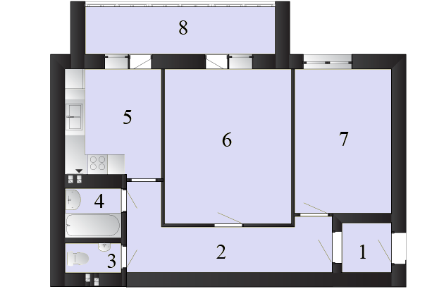 2-комнатная 61.07 м² в ЖК Пейзажные озера от 10 000 грн/м², пгт Макаров