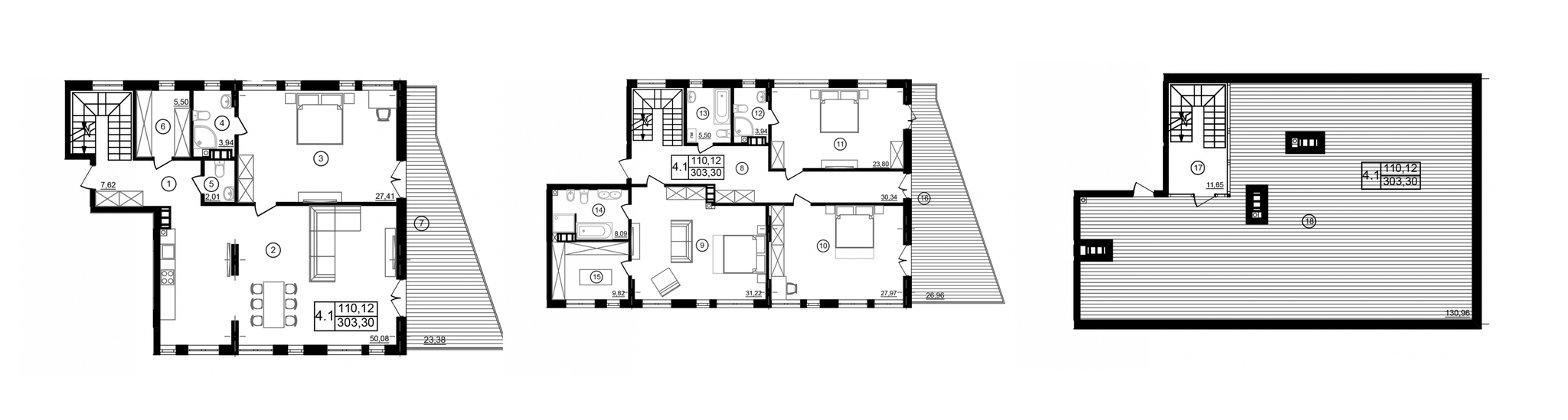 4-кімнатна 303.3 м² в ЖК Struetinsky Residence від 77 524 грн/м², Київ