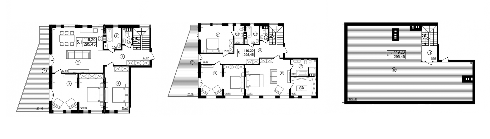 5+ комнат 295.45 м² в ЖК Struetinsky Residence от 77 524 грн/м², Киев