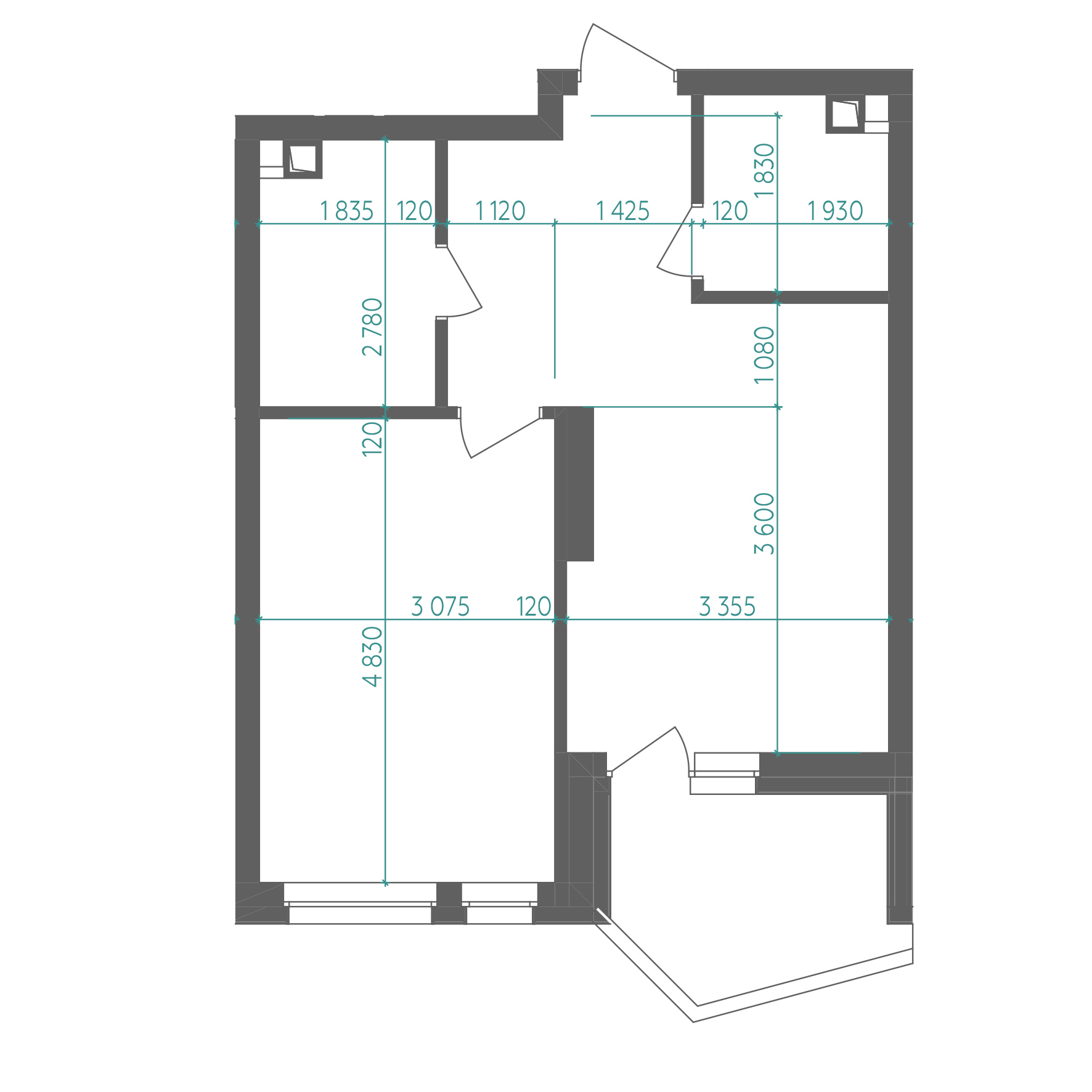 1-кімнатна 47 м² в ЖК Fjord від 42 510 грн/м², Київ