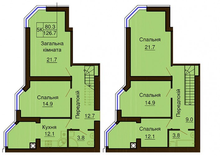 5+ кімнат 126.7 м² в ЖК Софія Клубний від 16 650 грн/м², с. Софіївська Борщагівка