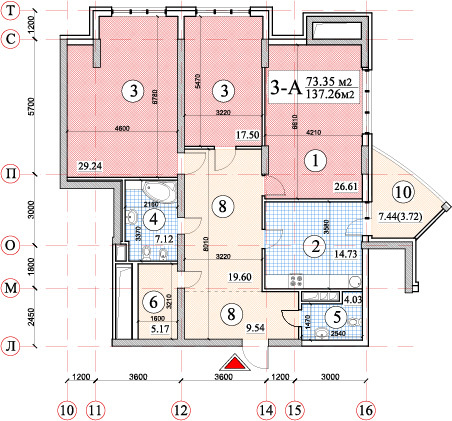 3-кімнатна 137.26 м² в ЖК Покровський посад від 39 200 грн/м², Київ