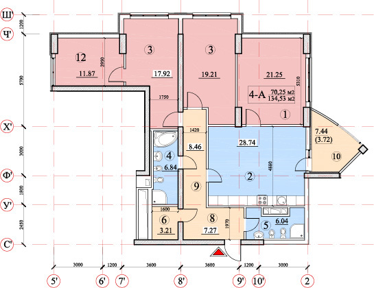 4-кімнатна 134.53 м² в ЖК Покровський посад від 39 350 грн/м², Київ