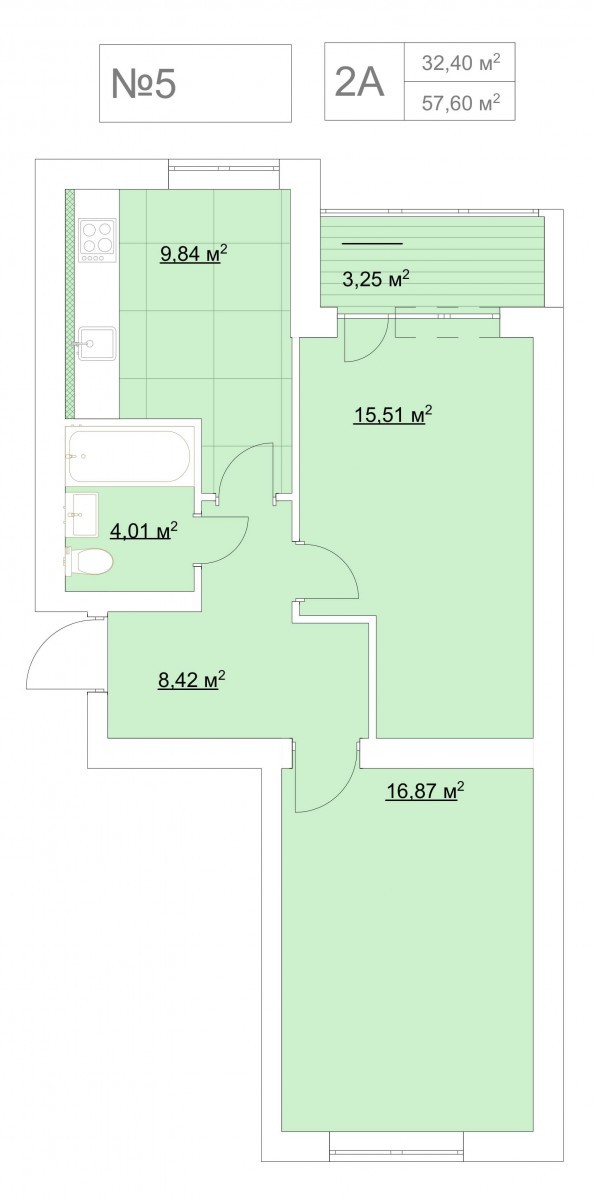 2-кімнатна 57.6 м² в ЖК Гранд Віллас від 9 200 грн/м², смт Ворзель