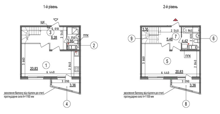 Двухуровневая 71.43 м² в ЖМ Патриотика от застройщика, Киев