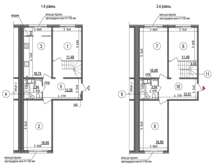 Двухуровневая 127.07 м² в ЖМ Патриотика от застройщика, Киев