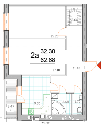 2-кімнатна 62.68 м² в ЖК Саме Той від 14 500 грн/м², смт Немешаєве