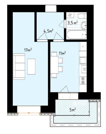 1-комнатная 41 м² в ЖК White house от 21 150 грн/м², г. Ирпень