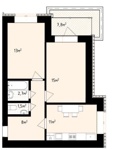 2-кімнатна 59 м² в ЖК White house від 23 500 грн/м², м. Ірпінь