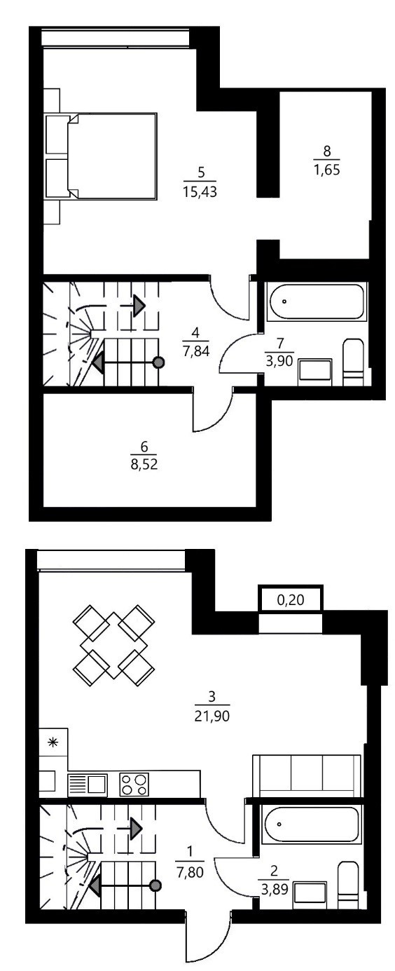 1-кімнатна 71.1 м² в ЖК City Lake від 13 300 грн/м², с. Шевченкове