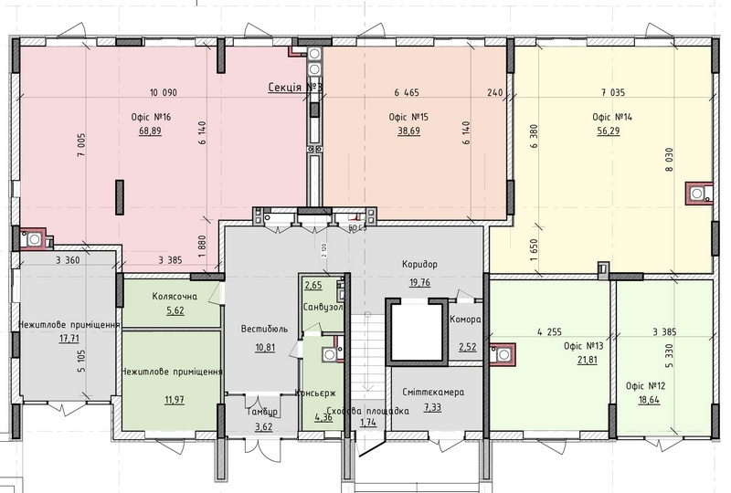 Помещение свободного назначения 17.71 м² в ЖК Киевские Зори от застройщика, г. Вышгород