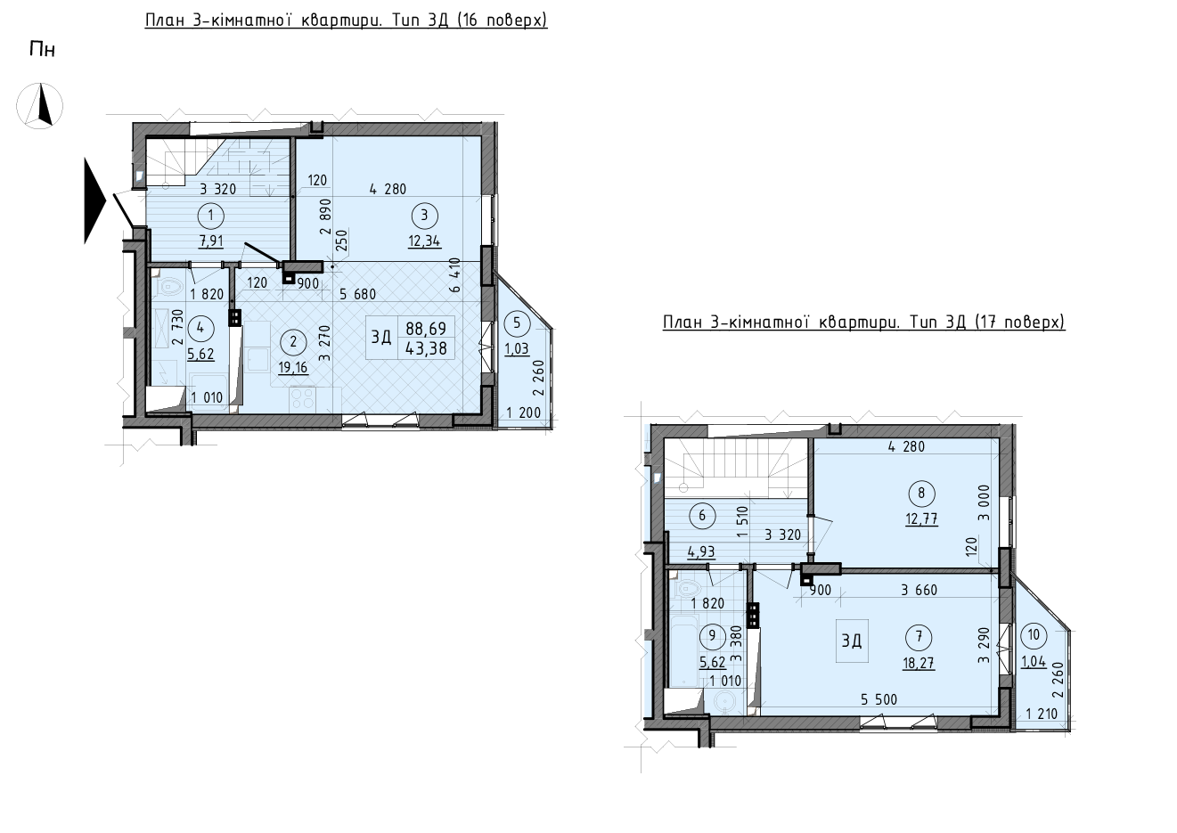 Двухуровневая 88.69 м² в ЖК Зенит от 23 000 грн/м², г. Вышгород