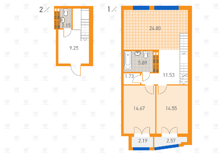 2-кімнатна 89.33 м² в ЖК SOLAR CITY від 20 700 грн/м², Київ