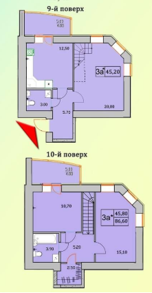 Двухуровневая 86.6 м² в ЖК Сонячна Оселя от 20 000 грн/м², г. Буча