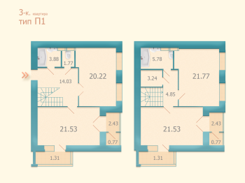 3-комнатная 127.62 м² в ЖК Козацкий от 22 000 грн/м², Киев