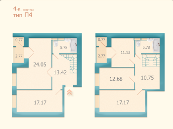 4-комнатная 125.01 м² в ЖК Козацкий от 22 000 грн/м², Киев