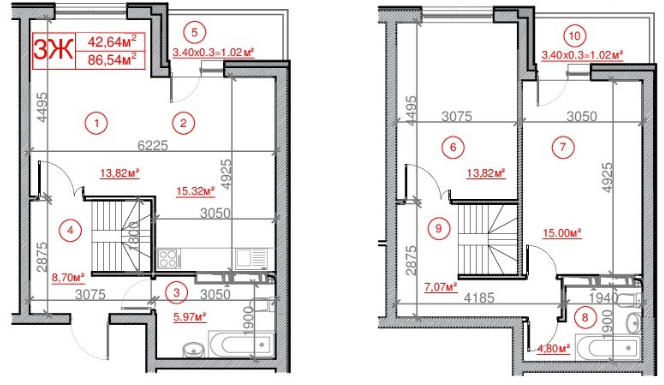 3-комнатная 86.54 м² в ЖК Рідне місто от 15 700 грн/м², Киев