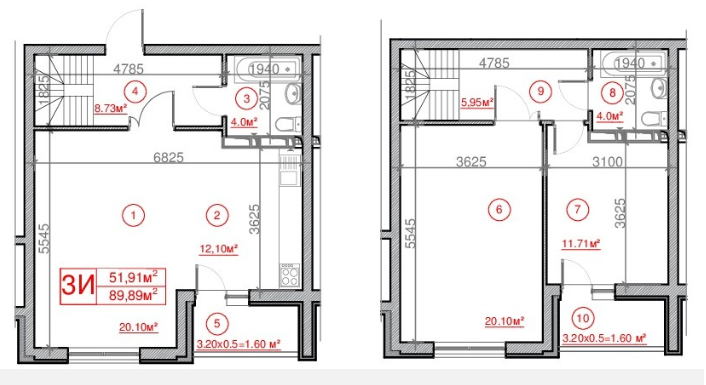 3-кімнатна 89.89 м² в ЖК Рідне місто від 15 700 грн/м², Київ