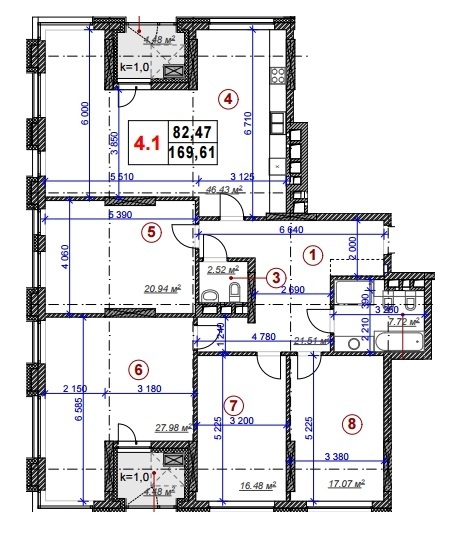 4-кімнатна 169.61 м² в ЖК Ярославів Град від 43 150 грн/м², Київ