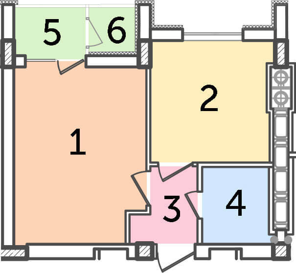 1-кімнатна 35.85 м² в ЖК Парковий від 16 000 грн/м², м. Ірпінь