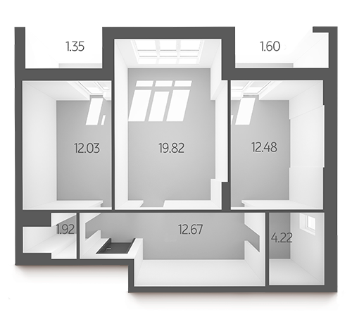 2-комнатная 66.09 м² в ЖК L-квартал от 34 000 грн/м², Киев