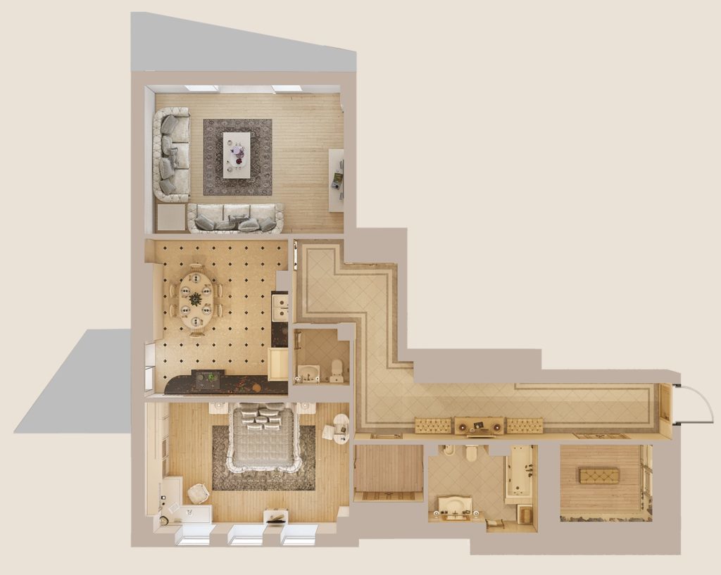 2-кімнатна 116.2 м² в КБ Патріарх Хол від 69 450 грн/м², Київ