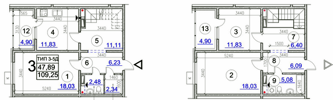 3-кімнатна 109.25 м² в ЖК Вигуровщина-20 від 17 900 грн/м², Київ